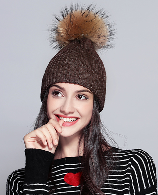 Premium Raccoon Fur Beanie Premium Raccoon Fur Beanie