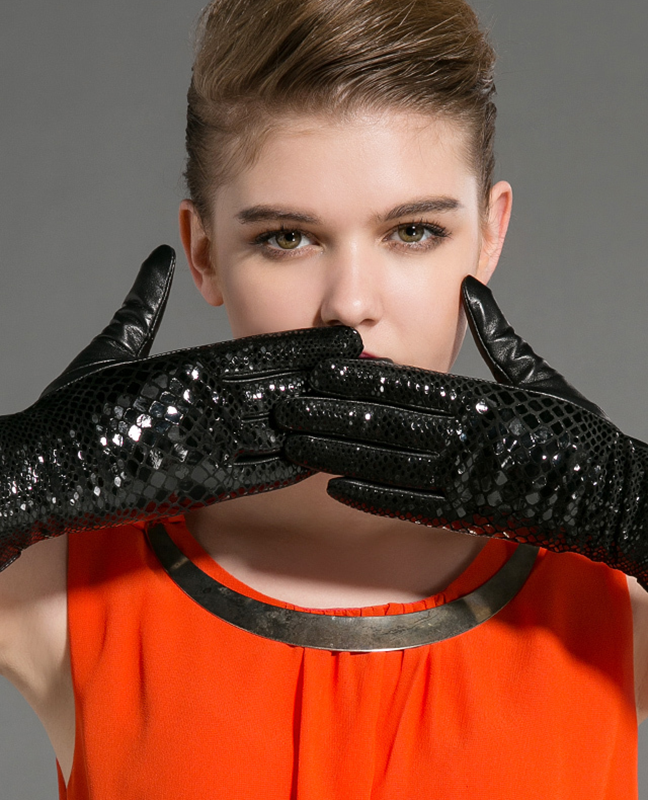 Genuine Goatskin Alligator Leather Glove Genuine Goatskin Alligator Leather Glove