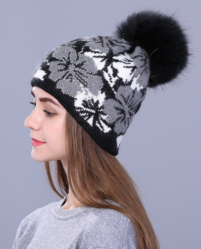 Jacquard wool Winter cap Jacquard wool Winter cap