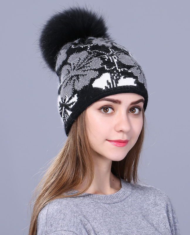 Jacquard wool Winter cap Jacquard wool Winter cap
