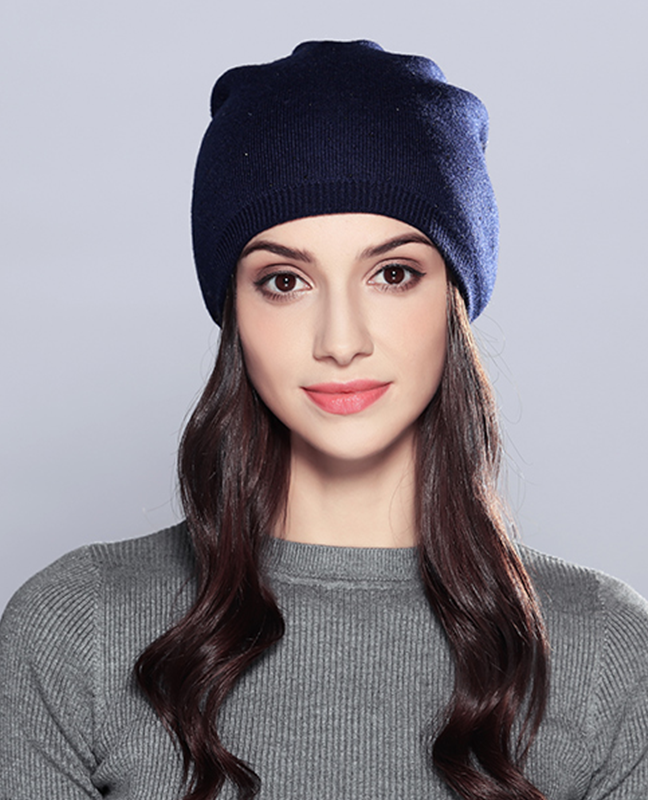 Rhinestones Layered Beanie Rhinestones Layered Beanie