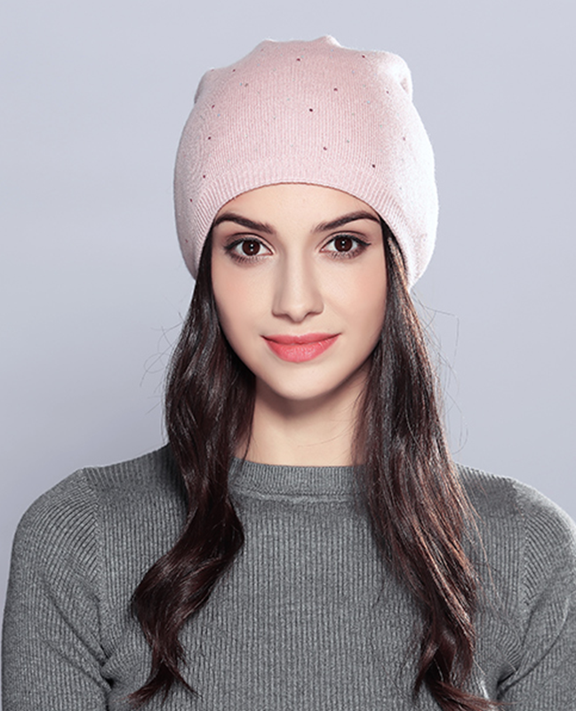 Rhinestones Layered Beanie Rhinestones Layered Beanie