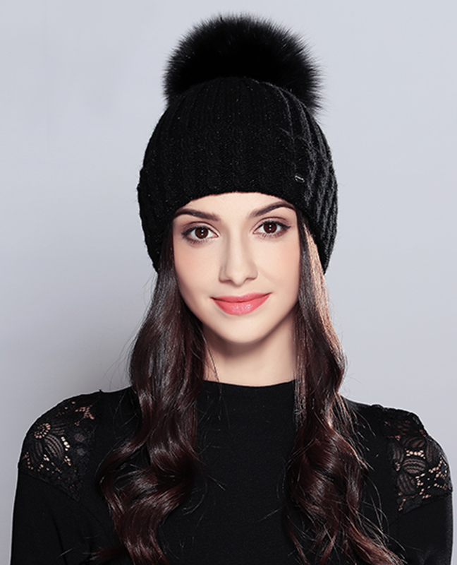 Natural Raccoon Fur Beanie Natural Raccoon Fur Beanie