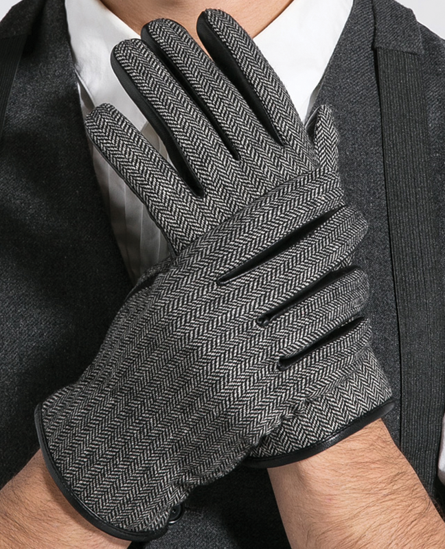 Goatskin Striped Mitten Goatskin Striped Mitten