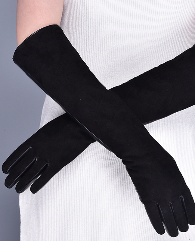 Long Goatskin Suede Glove Long Goatskin Suede Glove