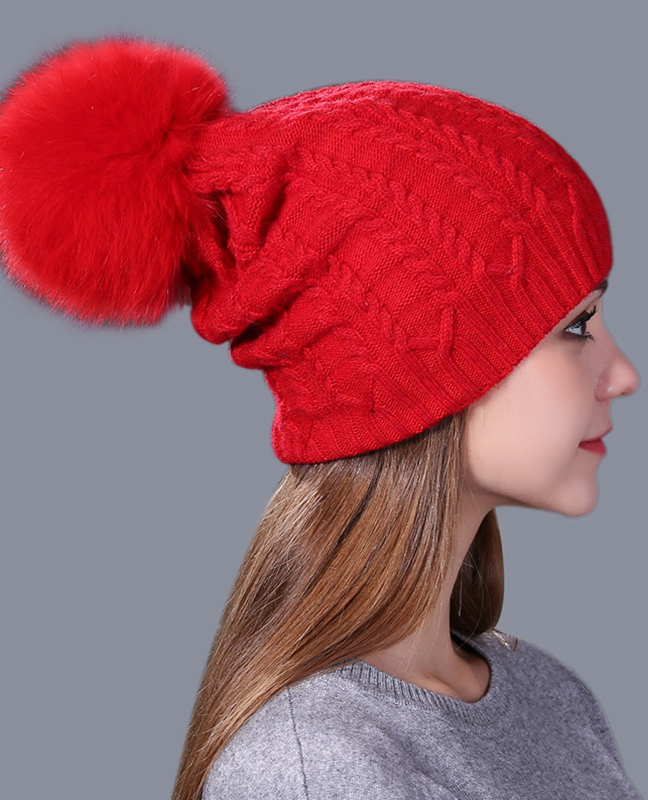 Real fox fur winter hat Real fox fur winter hat