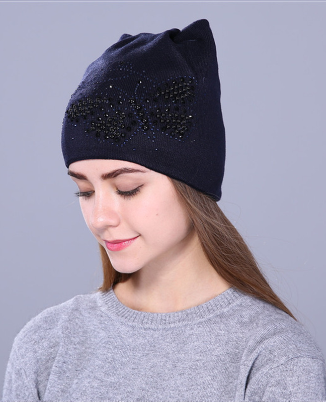 Luxury knitted Butterfly beanie Luxury knitted Butterfly beanie