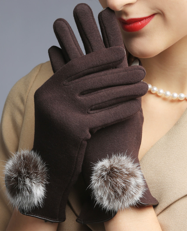 Genuine Rabbit hair Glove Genuine Rabbit hair Glove