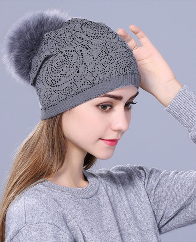 Rhinestone Winter hat Rhinestone Winter hat