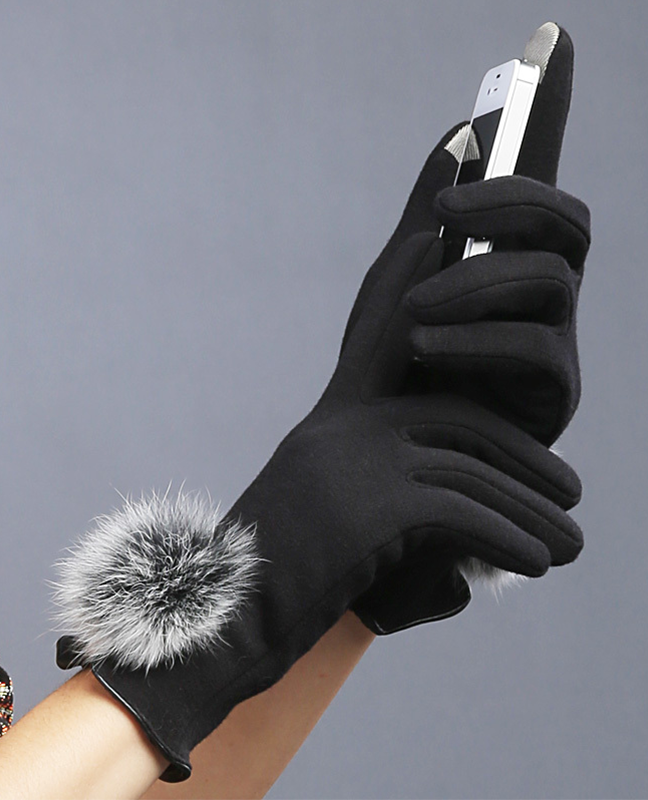 Genuine Rabbit hair Glove Genuine Rabbit hair Glove