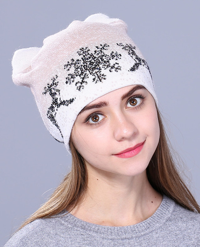 Kitty Rabbit fur wool beanie Kitty Rabbit fur wool beanie