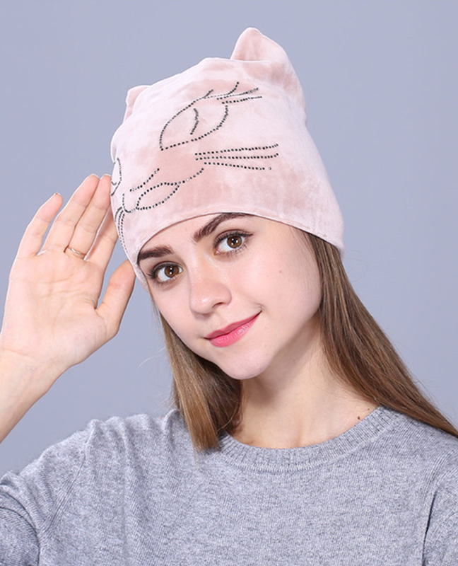 Flannelette cute beanie Flannelette cute beanie