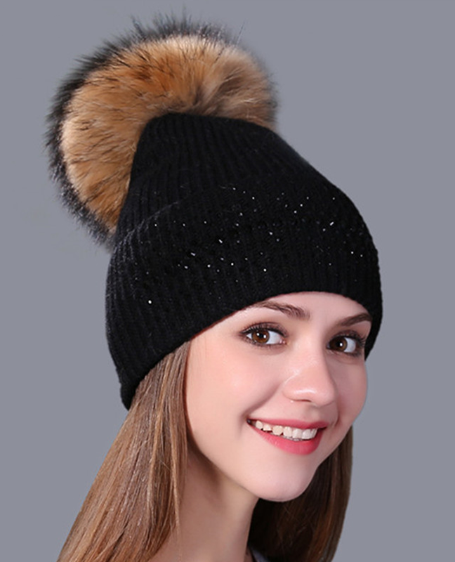 Genuine mink fur beanie Genuine mink fur beanie