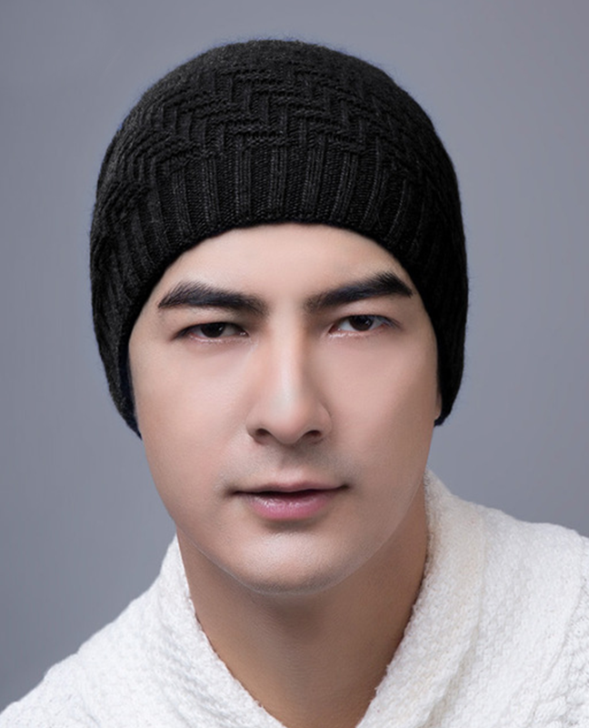 Knit Double warm Bonnet Knit Double warm Bonnet