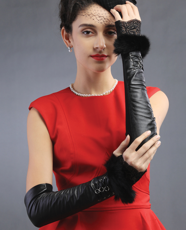 Premium fingerless rabbit fur Glove Premium fingerless rabbit fur Glove