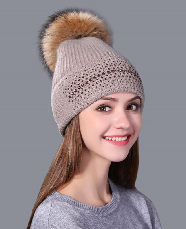 Genuine mink fur beanie Genuine mink fur beanie