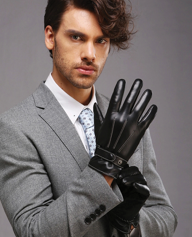 Wrist Buttons Sheepskin Glove Wrist Buttons Sheepskin Glove