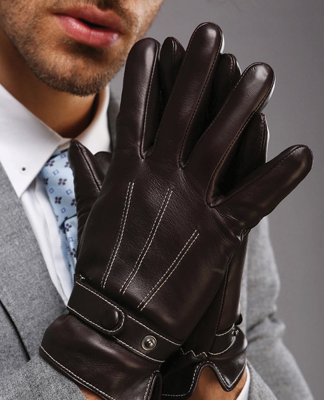 Wrist Buttons Sheepskin Glove Wrist Buttons Sheepskin Glove