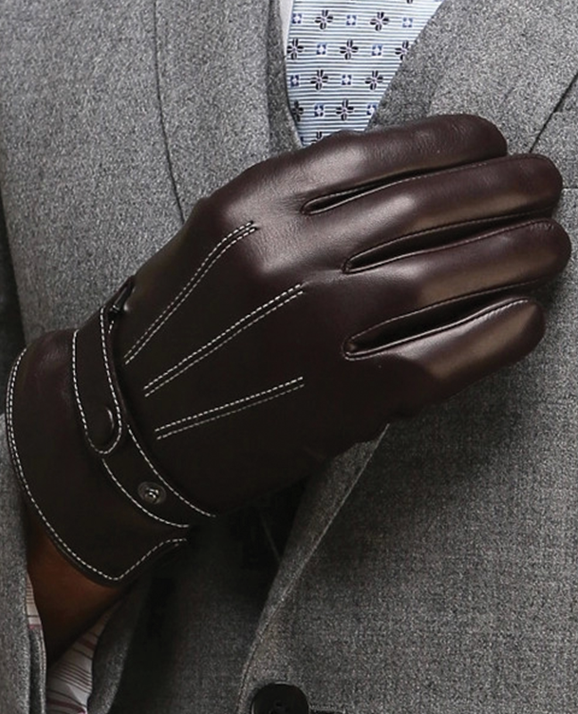 Wrist Buttons Sheepskin Glove Wrist Buttons Sheepskin Glove