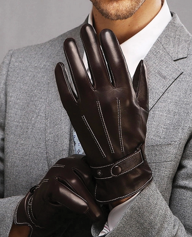 Wrist Buttons Sheepskin Glove Wrist Buttons Sheepskin Glove