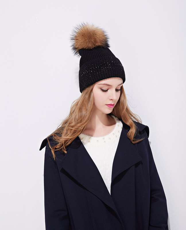Genuine mink fur beanie Genuine mink fur beanie