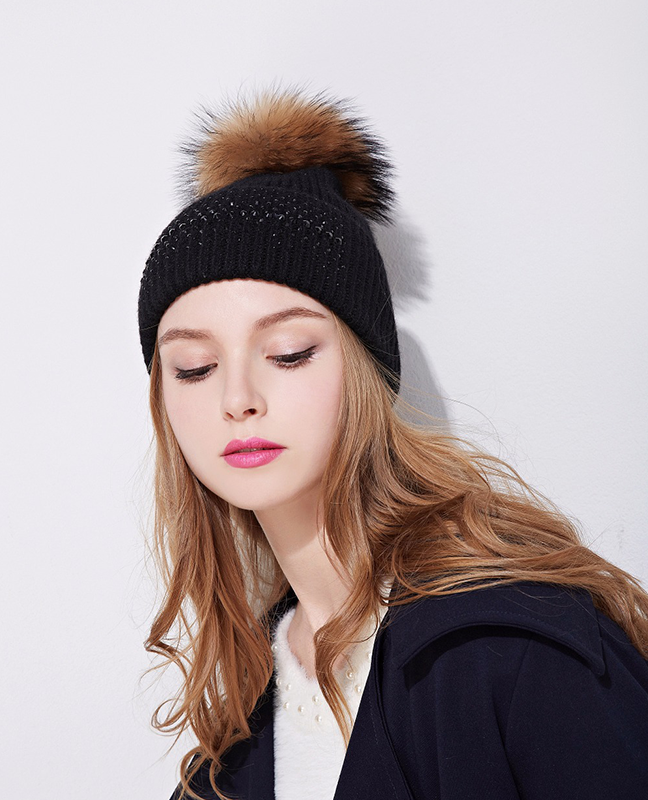 Genuine mink fur beanie Genuine mink fur beanie