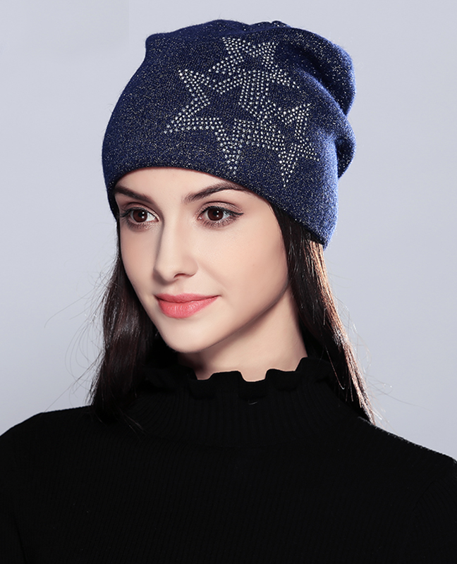 Five-Pointed Stars Knitted Beanie Five-Pointed Stars Knitted Beanie