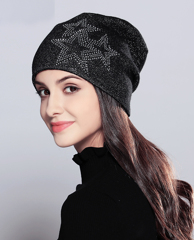 Five-Pointed Stars Knitted Beanie Five-Pointed Stars Knitted Beanie