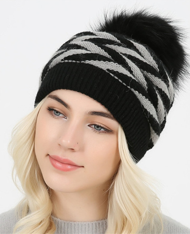 Double-deck Rabbit fur winter hat Double-deck Rabbit fur winter hat
