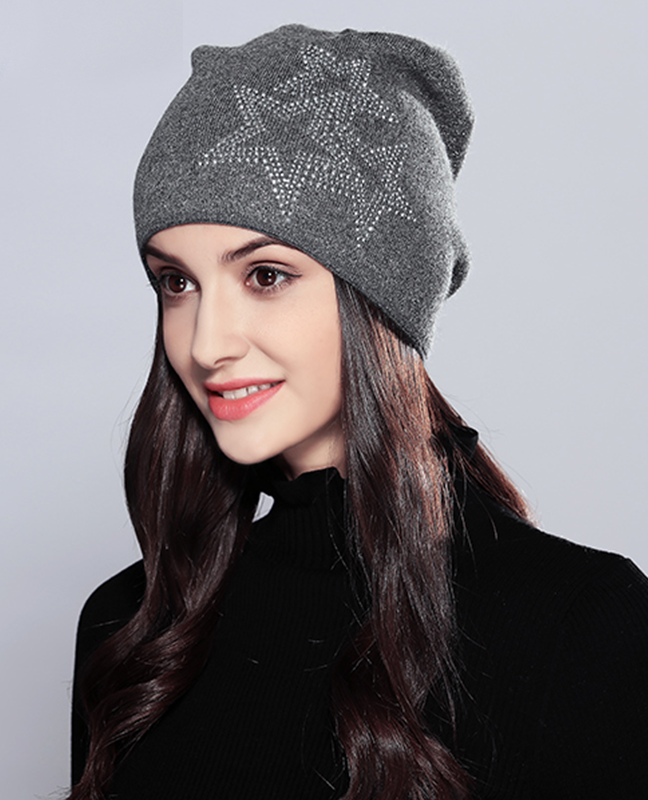 Five-Pointed Stars Knitted Beanie Five-Pointed Stars Knitted Beanie