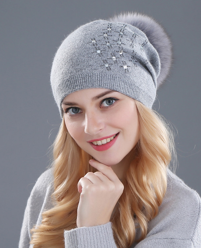 Rhinestone Mink Winter hat Rhinestone Mink Winter hat