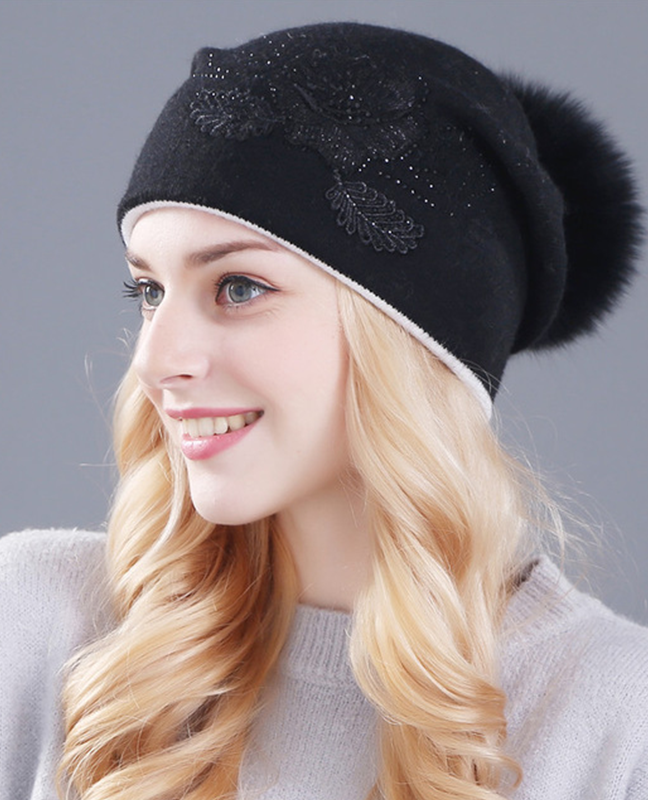 Real fox fur beanie Real fox fur beanie