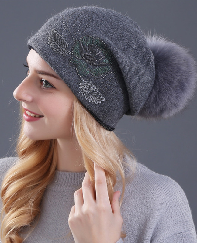 Real fox fur beanie Real fox fur beanie