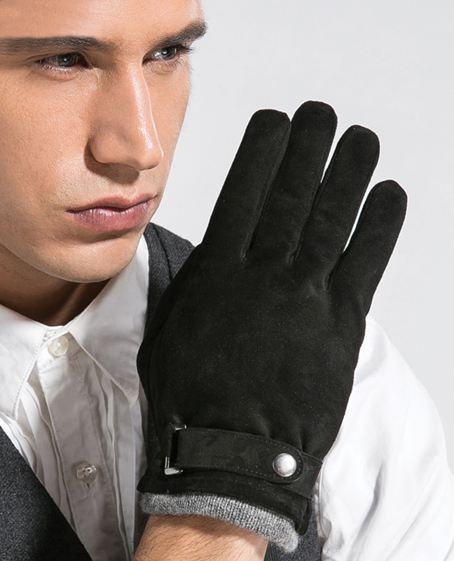 Men Bikers Genuine Leather Glove Men Bikers Genuine Leather Glove