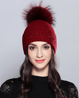 Vogue Raccoon Fur Beanie