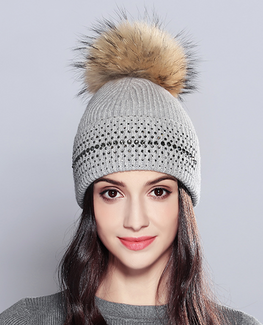 Vogue Raccoon Fur Beanie