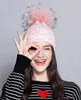 Premium Raccoon Fur Beanie