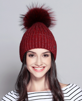 Real Raccoon Fur Bonnet