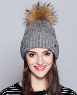 Real Raccoon Fur Bonnet