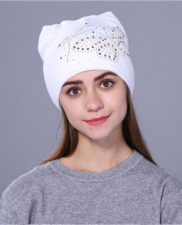 Luxury knitted Butterfly beanie