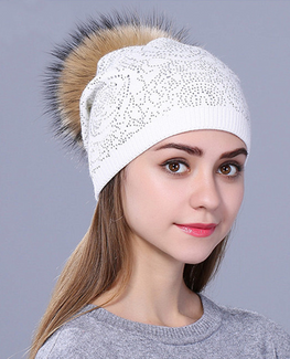 Rhinestone Winter hat