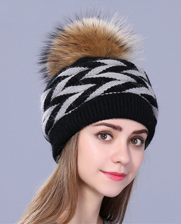 Double-deck Rabbit fur winter hat
