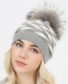 Double-deck Rabbit fur winter hat