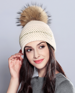 Vogue Raccoon Fur Beanie